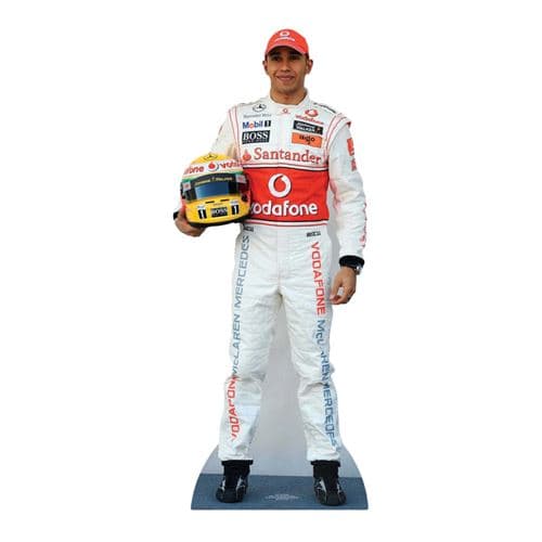 STAR CUTOUTS Figurine en carton Lewis Hamilton en tenue de pilote formule 1 -Haut 176cm